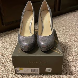 Grey Sparkley Heels